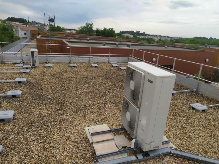 Remplacement d’une unité extérieur de climatisation à Euromédecine Montpellier